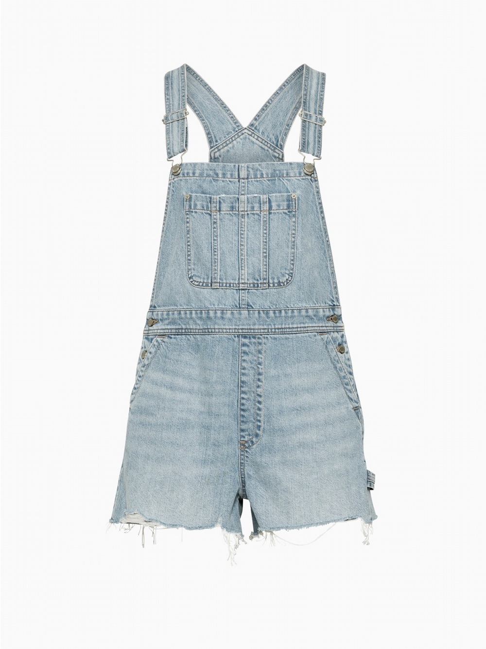 Aritzia Denim Short Overalls
